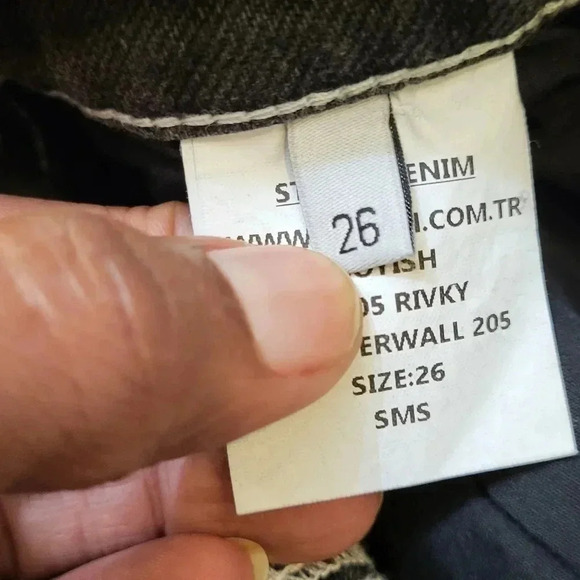 Boyish The Ricky High Rise Flare in Wonder Wall Peace Sign Jeans(26)NWT - Picture 10 of 14